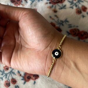 Gold Evil Eye Bracelet